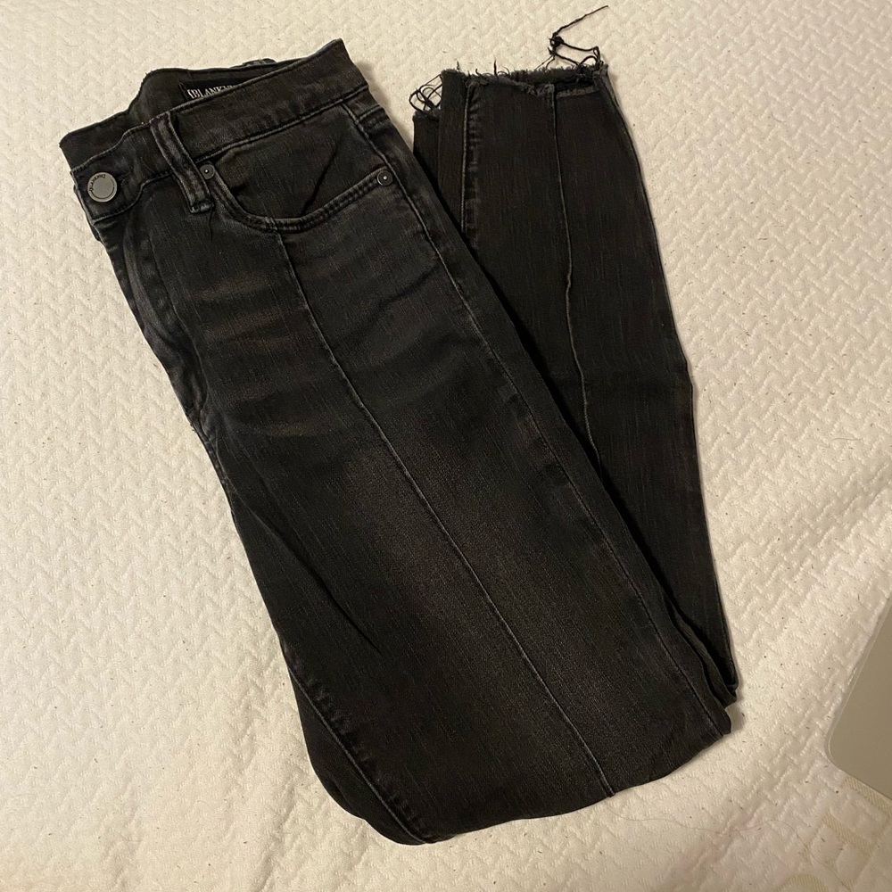Blank NYC Split Seam Frayed Hem Skinny Jean